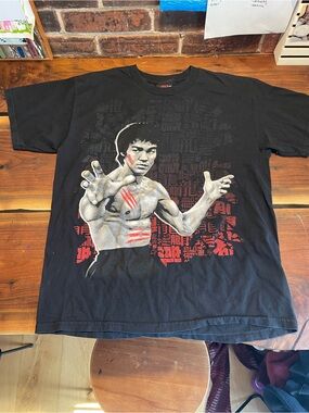 Bruce Lee Graphic Short-Sleeve Tee - Black